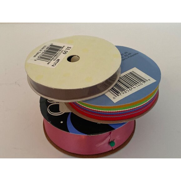 Sewing Supplies Buttons Ribbons Rick Rack Bias Tape Assorted Embellishment VTG - Picture 9 of 14